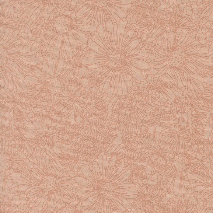 Ladybug Whimsy Pen Ink Pretty Pink fabric 48444 15