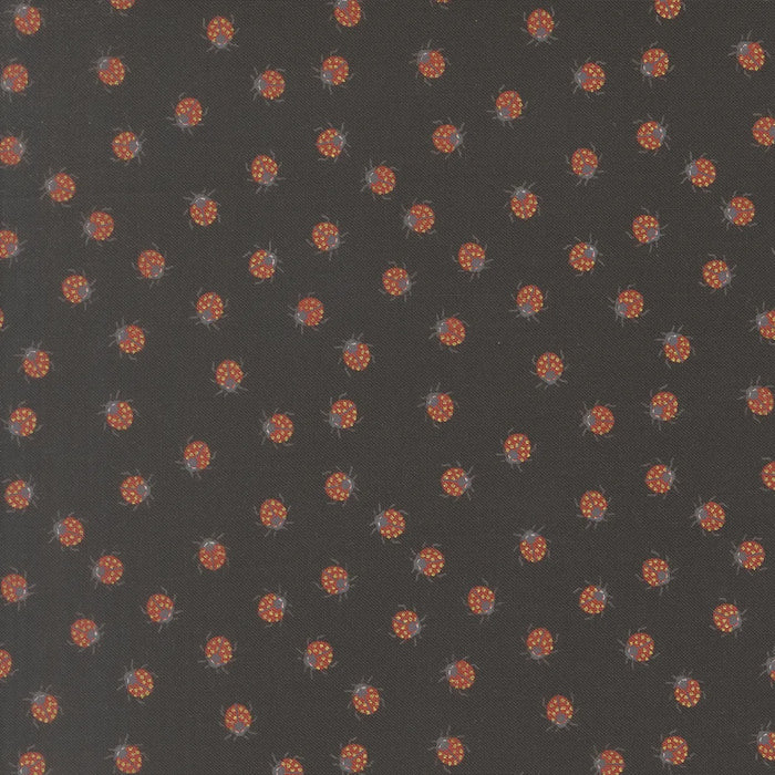 Ladybug Whimsy Little Ladybugs Metallic Midnight fabric 48446 18M