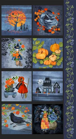 Coven Vine Panel Multi fabric