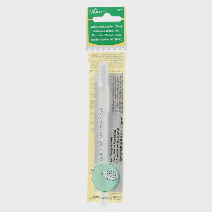 Water Soluble or Iron Off Marking Pen White #517CV