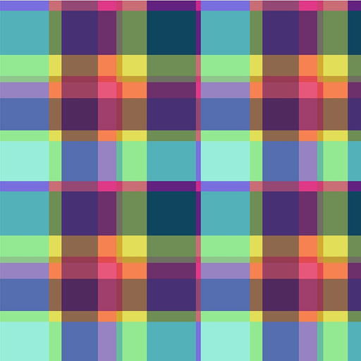 Canvas & Co. Summer Plaid Multi-colored fabric