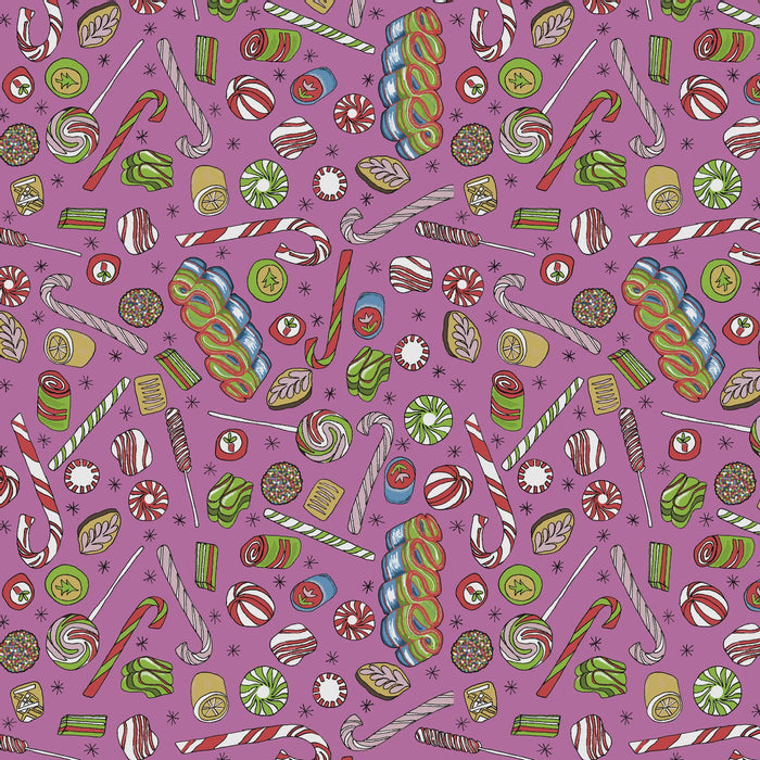 Jolly Collage Candy Shop Taffy fabric