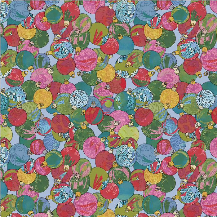 Jolly Collage Shiny Things Frost fabric