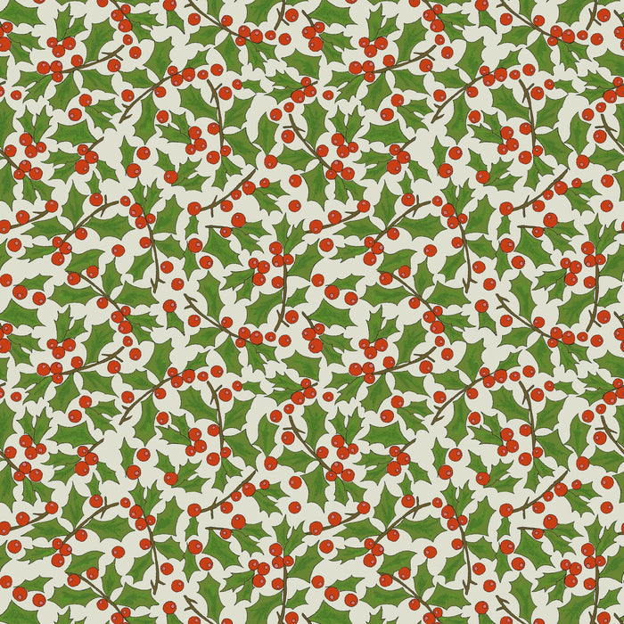 Jolly Collage Berries Marshmallow fabric