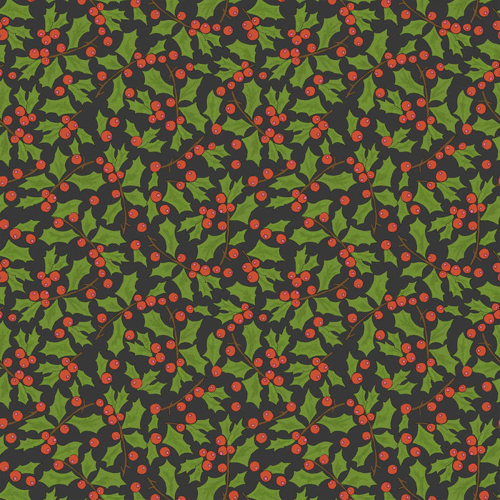 Jolly Collage Berries Licorice fabric