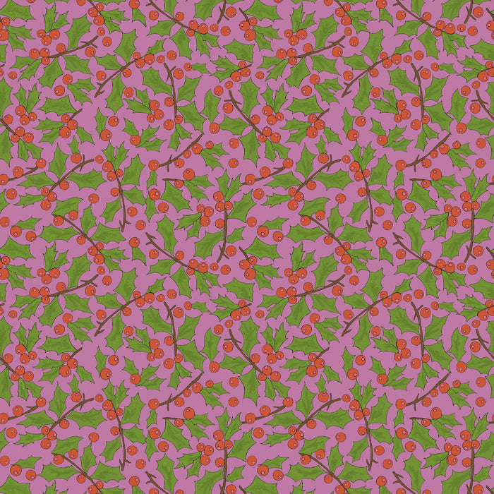 Jolly Collage Berries Taffy fabric