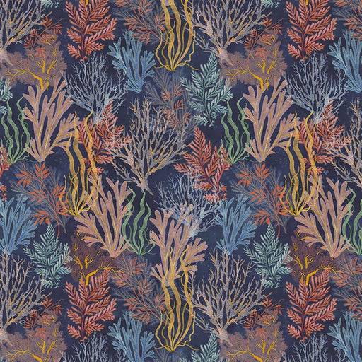 Deep Blue Garden Reef Deep Blue fabric