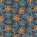 Deep Blue Octopodes Deep Blue fabric