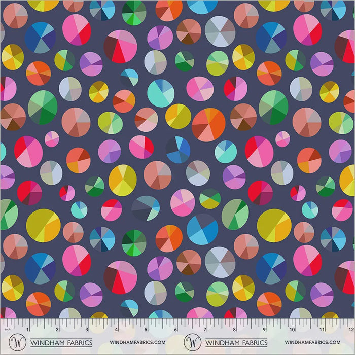 Happy Place Freewheel Night Sky Cotton fabric