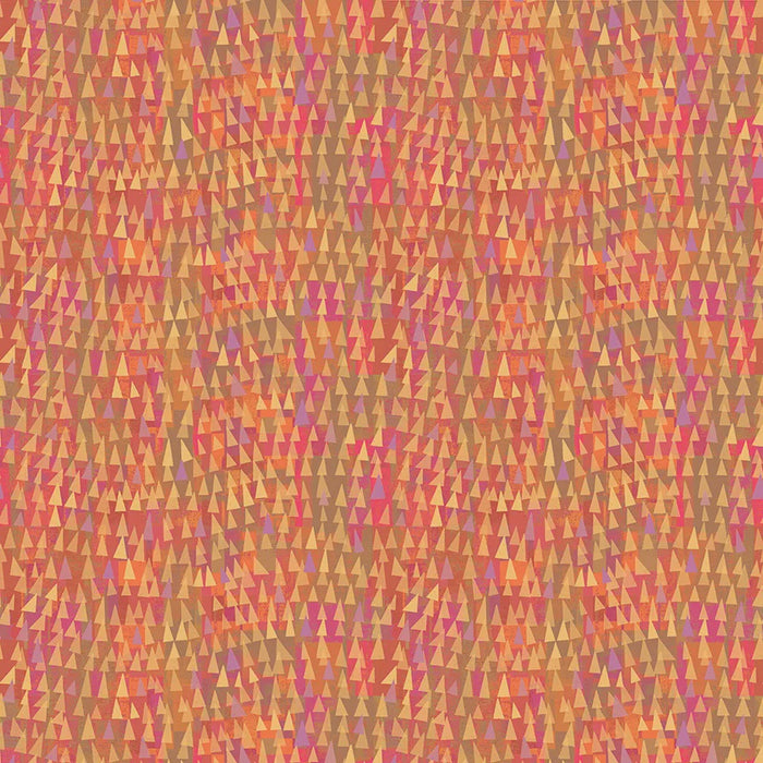 Mirage Fragments Fiery Cotton fabric
