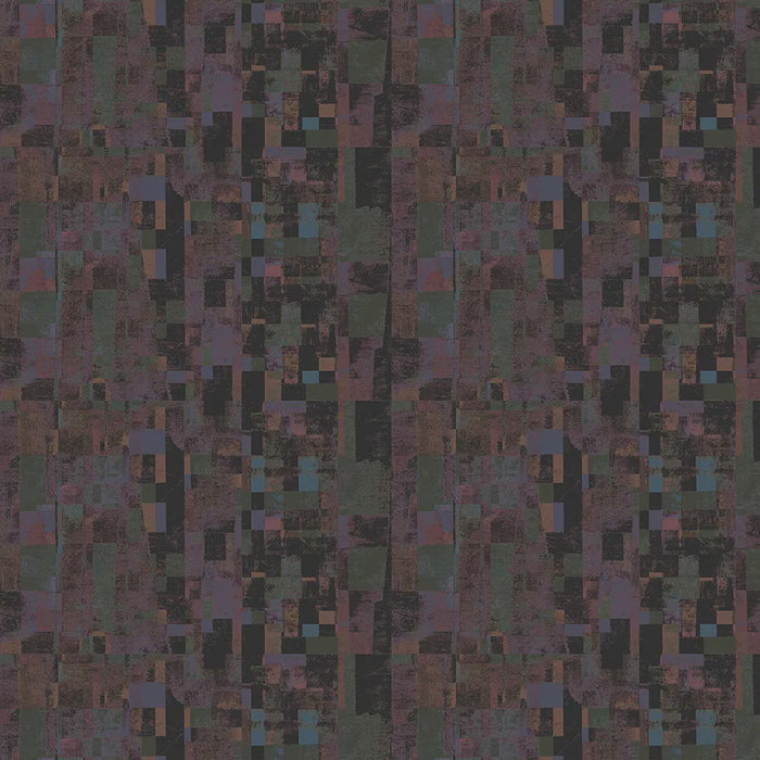 Mirage Reflection Licorice Cotton fabric