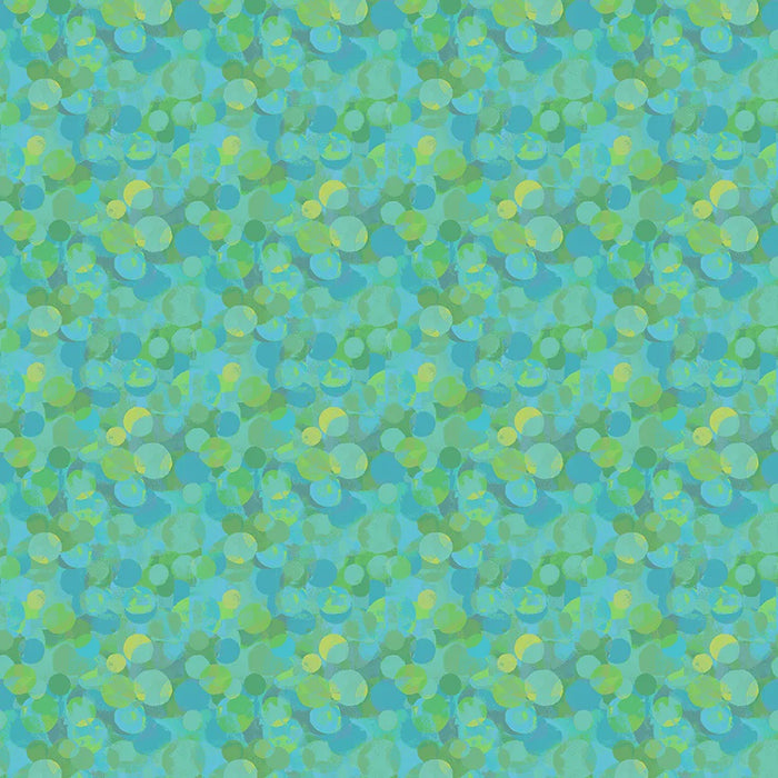 Mirage Glare Aquamarine Cotton fabric
