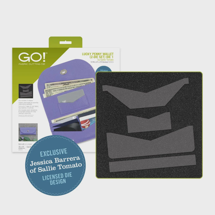 AccuQuilt GO! Lucky Penny Wallet (2-Die Set) by Sallie Tomato