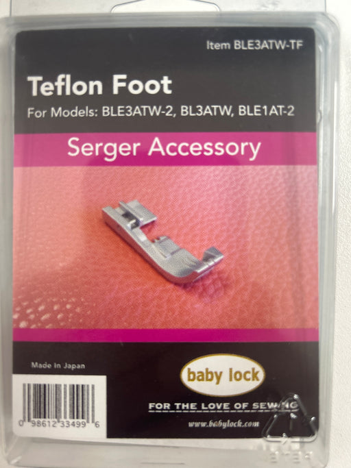 Baby Lock Teflon Foot for Serger machine BLE3ATW-TF