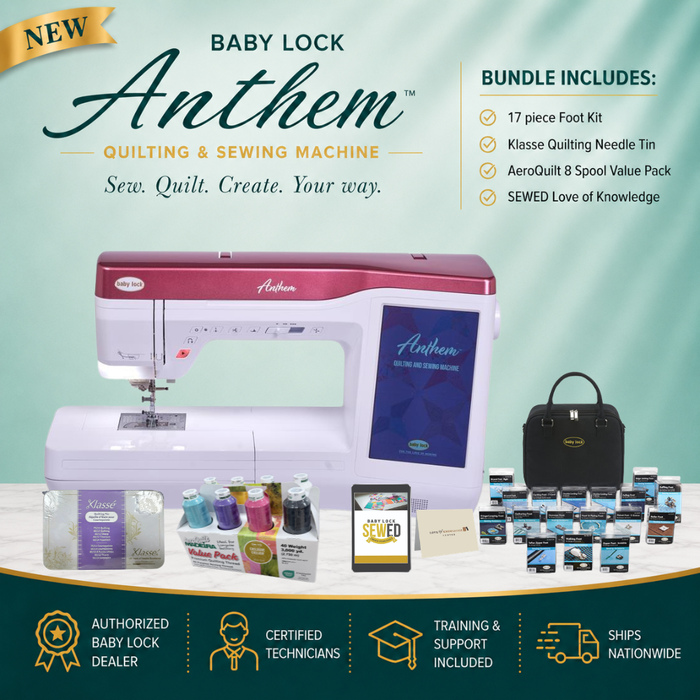 Baby Lock Anthem Quilting & Sewing Demo* Machine — Ultimate Quilter's Studio Bundle