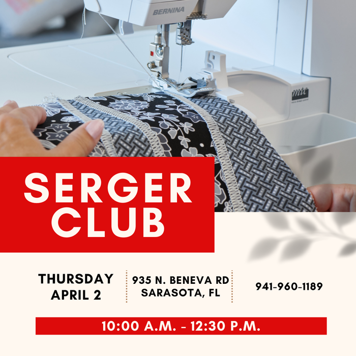 Serger Club April - Sarasota