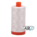 A spool of Aurifil thread Muslin colored #2311 on a orange spool and cap on a white background