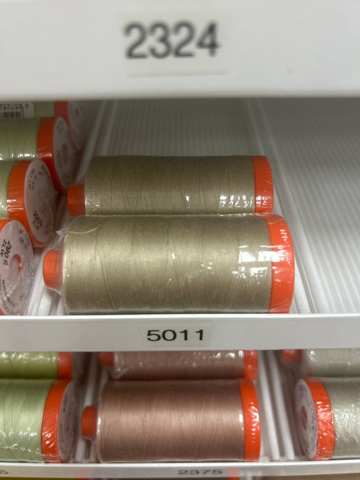 Aurifil Thread 50wt Rope Beige 5011 (1300 meters)