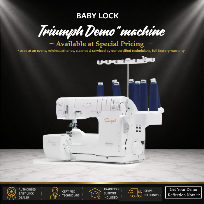 Baby Lock Triumph sewing machine with special event pricing
