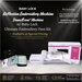 Baby Lock Reflection embroidery machine with foot kit bundle on a dark background