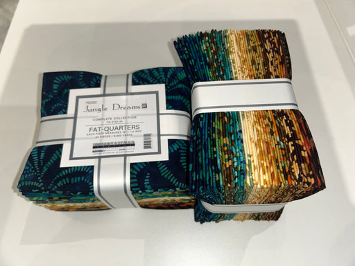 Robert Kaufman Artisan Batiks: Jungle Dreams Fat Quarter bundle complete collection. 