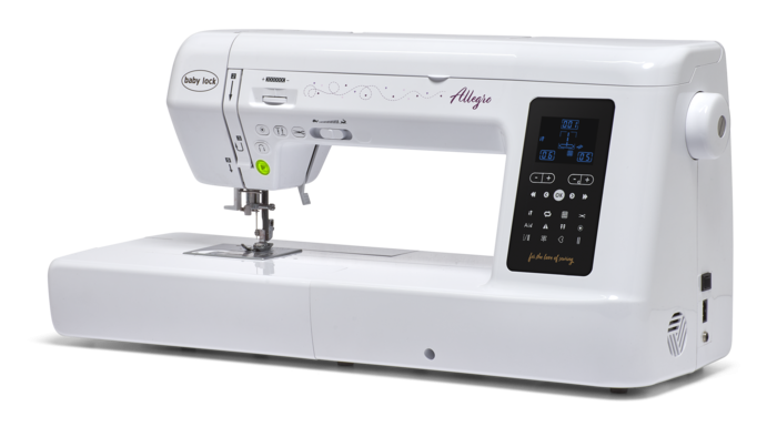 Baby Lock Allegro Quilting Machine from the side