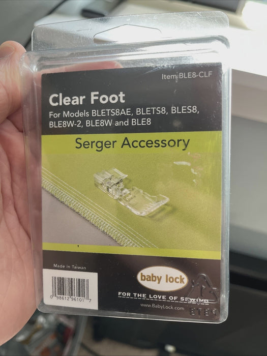 Clear Foot 8-thread Serger