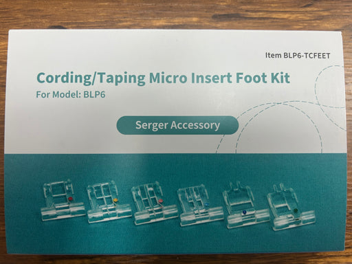 Baby Lock Cording/Taping Micro Insert Foot Kit for Baby Lock Applaud
