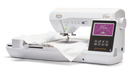 Baby Lock Vesta Sewing & Embroidery Machine from an angle making a design