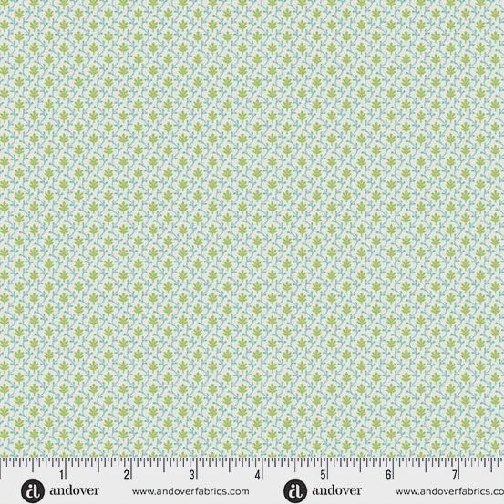 Beloved Blossoms by Andover Fabrics Ivy Grass fabric