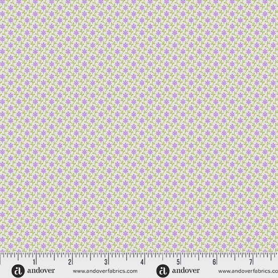 Beloved Blossoms by Andover Fabrics Ivy Lilac fabric