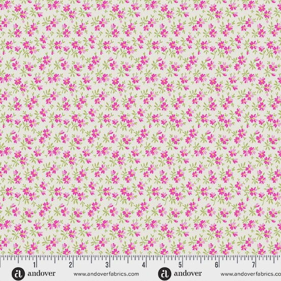 Beloved Blossoms by Andover Fabrics Meadow Ivory fabric