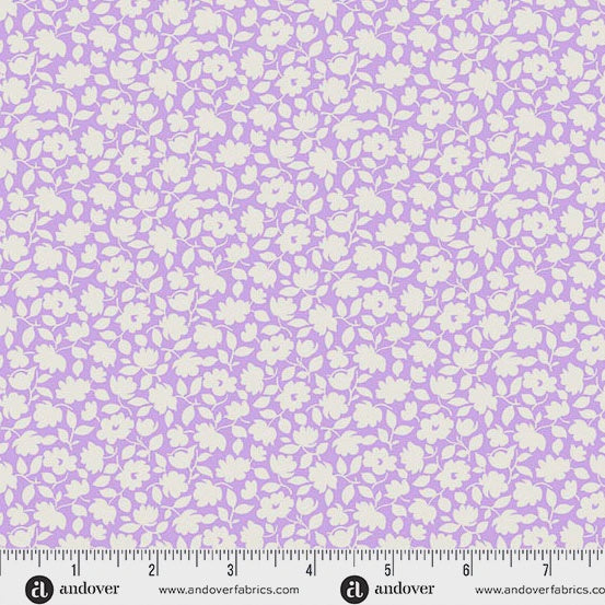 Beloved Blossoms by Andover Fabrics Posy Lilac fabric