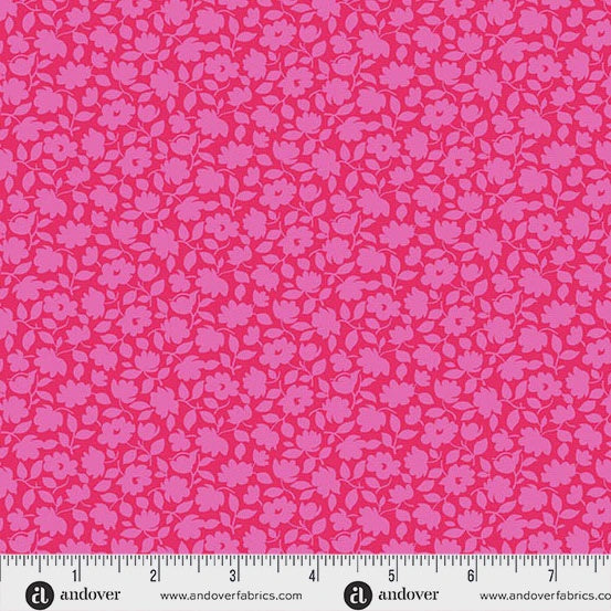 Beloved Blossoms by Andover Fabrics Posy Lipstick fabric