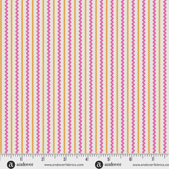 Beloved Blossoms by Andover Fabrics Rick Rack Ivory fabric