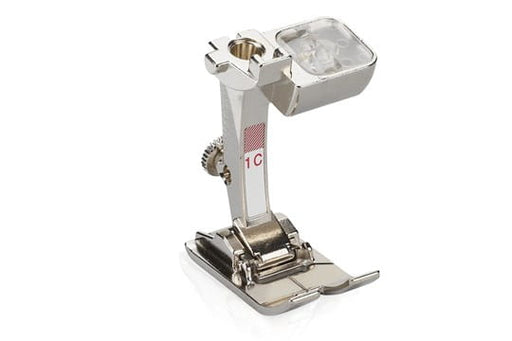 Bernina #1C Reverse Pattern Presser Foot, metal and plastic, for sewing machines.