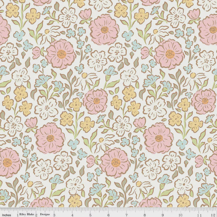 Little Posies Main Cloud fabric