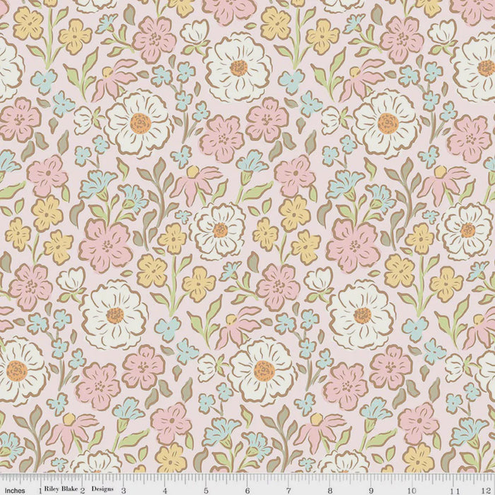 Little Posies Main Pink fabric