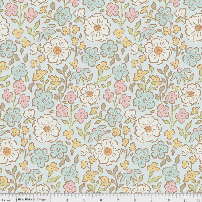 Little Posies Main Powder fabric