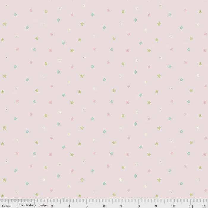 Little Posies Ditsy Pink fabric