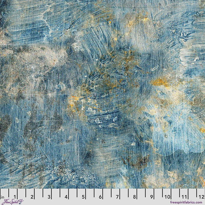 Blue Vintage Canvas in Blue - Palette Canvas Cloth by Tim Holtz | FreeSpirit Fabrics