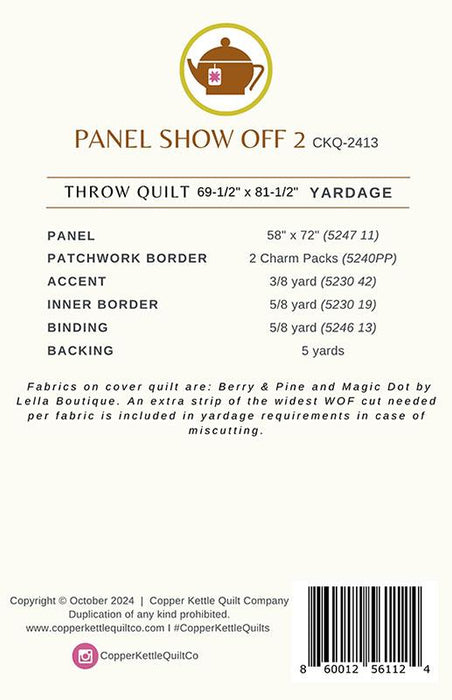 Copper Kettle Panel Show Off 2 G CKQ 2413