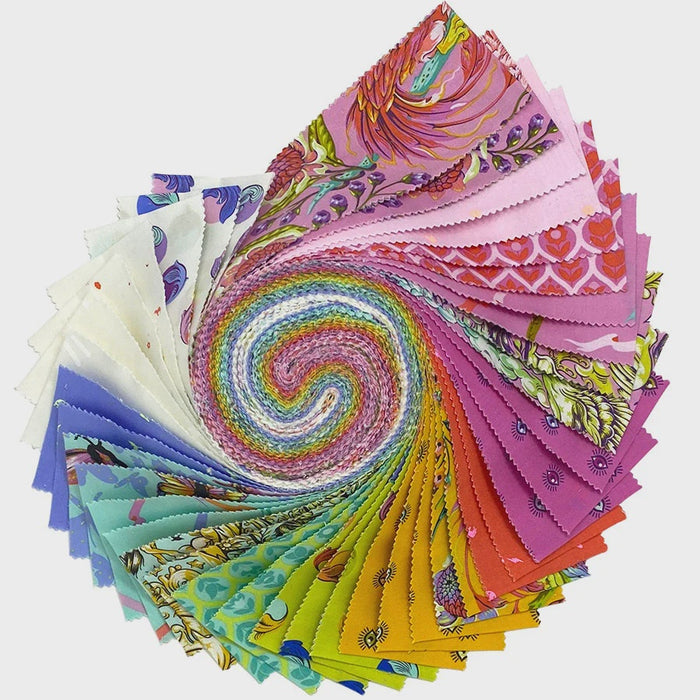 Tula Pink Legendary 2.5 inch design roll precut fabric strips, 40 pieces, by FreeSpirit Fabrics