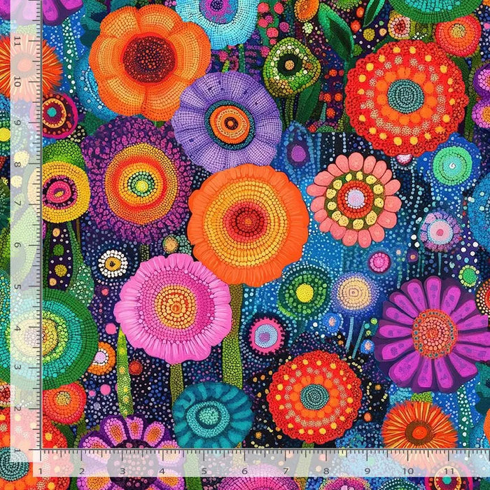 Jubilant Bright Floral fabric