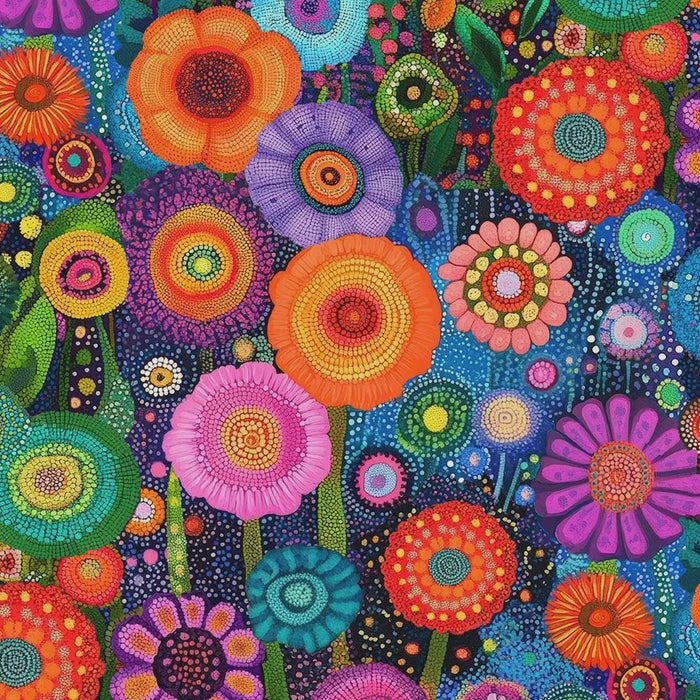 Jubilant Bright Floral fabric