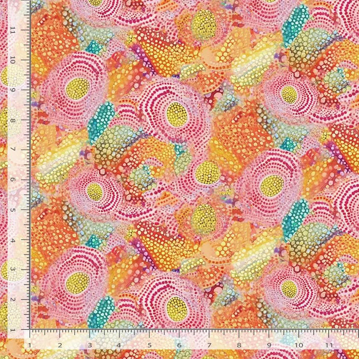 Jubilant Packed Medallion Floral fabric