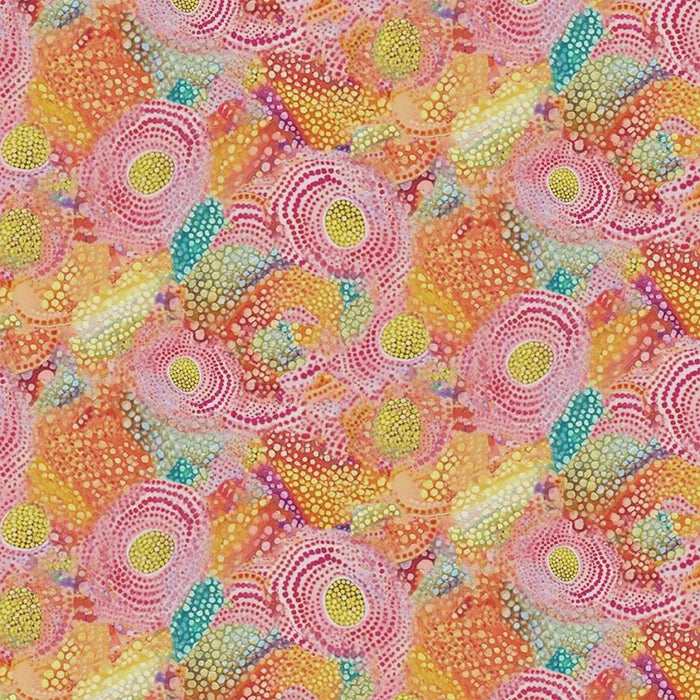 Jubilant Packed Medallion Floral fabric