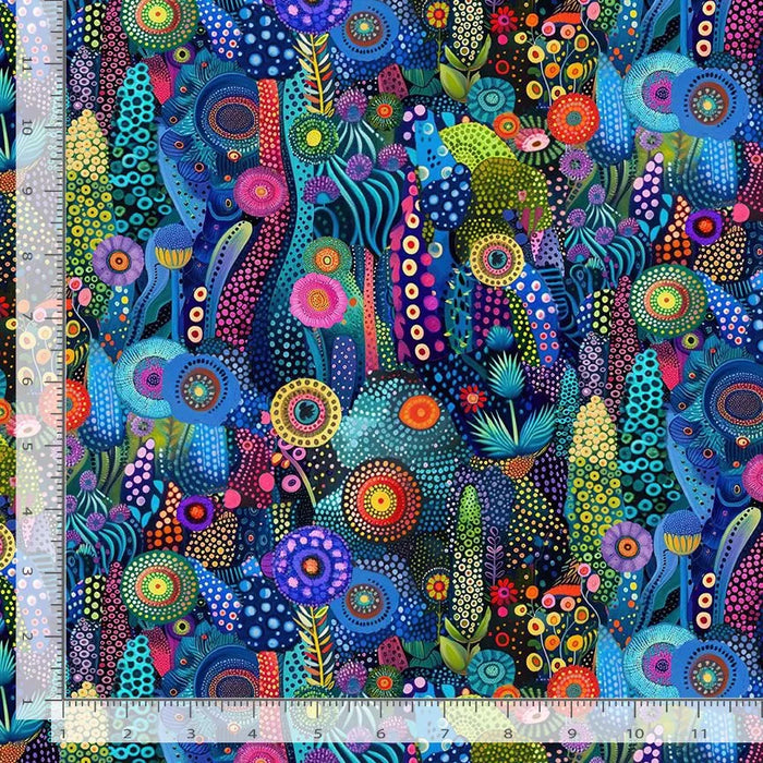 Jubilant Dotty Garden fabric
