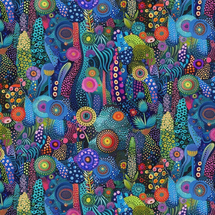 Jubilant Dotty Garden fabric