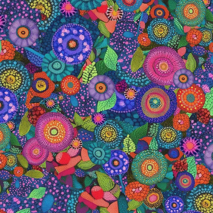 Jubilant Garden Floral fabric